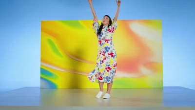 Floral Mock Neck Cascade Ruffle Dress - RIXO for Target Cream | Target