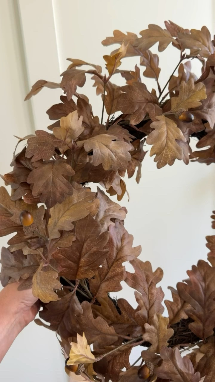 This golden oak leaf wreath is beautiful! I love the warmth and dimension for fall. Affordable and a beautiful addition to any front door.

#LTKHome #LTKSeasonal