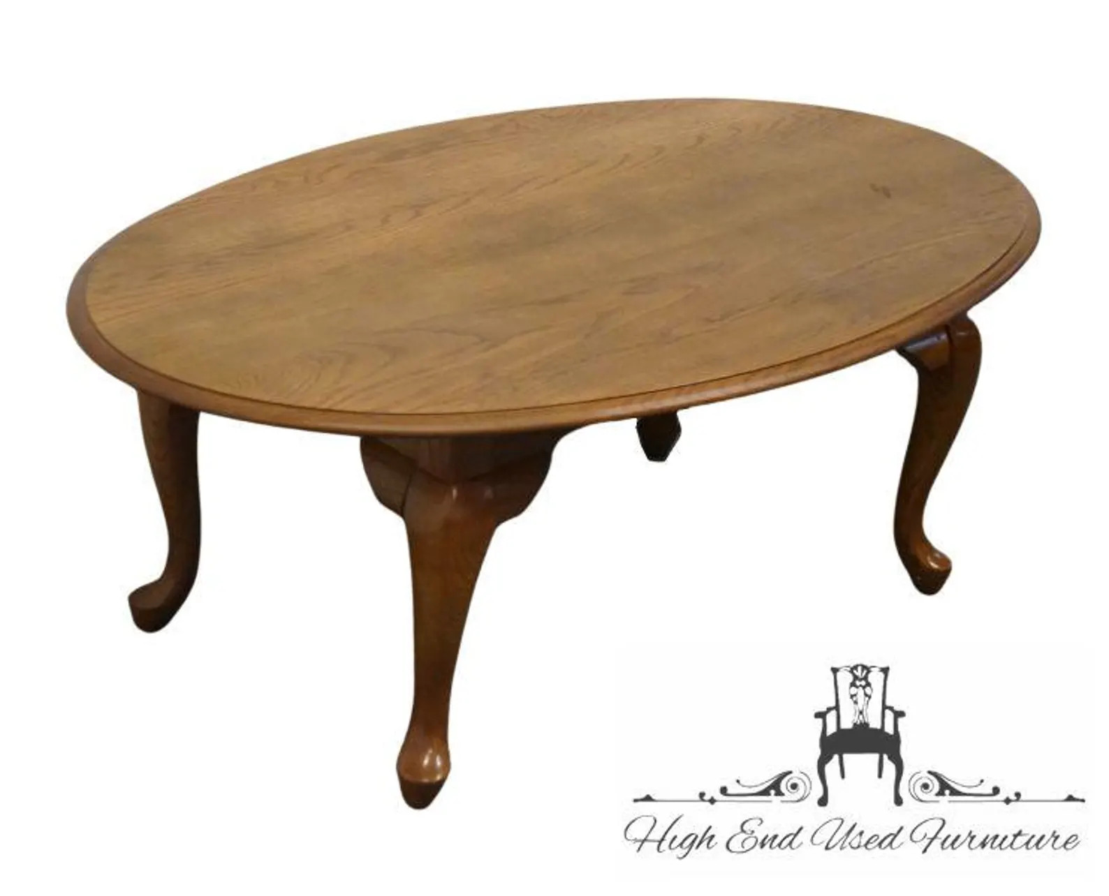 KINCAID FURNITURE Solid Oak Country French Style 46" Oval Accent Coffee Table | Etsy (Global)