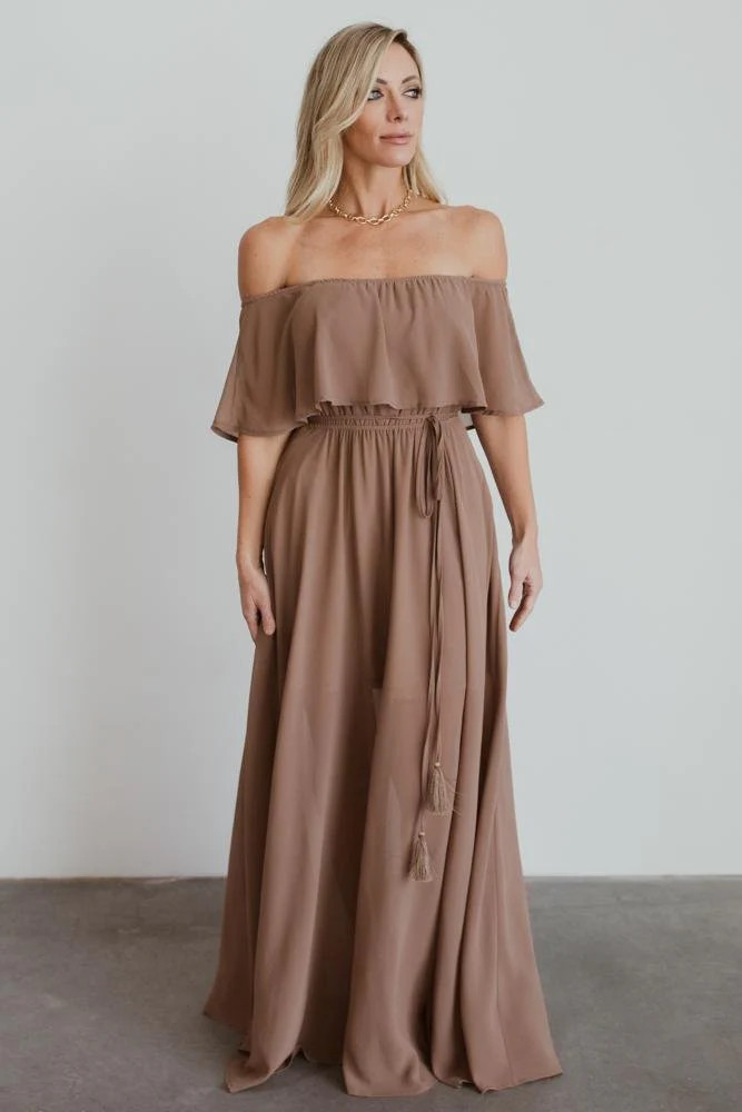 Victoria Off Shoulder Maxi Dress | Baltic Born