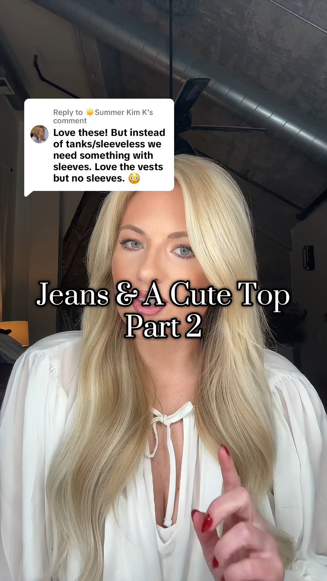 Jeans and a cute top. Long sleeve tops! 

#LTKSeasonal