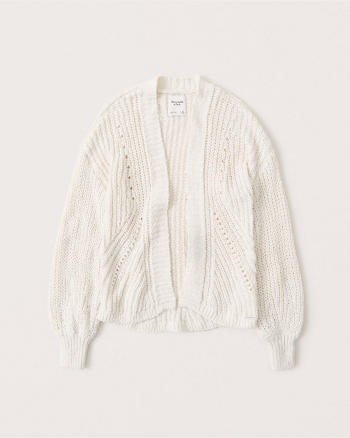 Puff Sleeve Cardigan | Abercrombie & Fitch (US)
