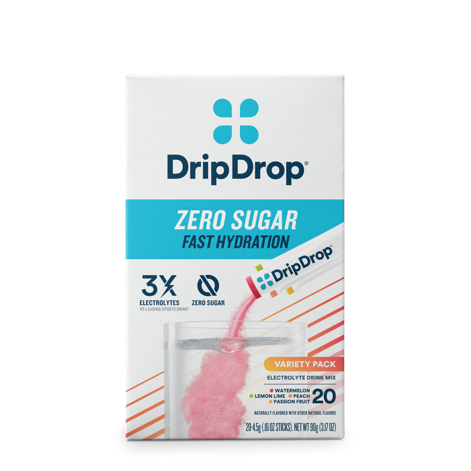 Zero Sugar Electrolyte Drink Mix - Variety (20 Stick Packs) | GNC