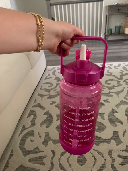 Big 64oz motivational summer water bottle! 

#LTKActive #LTKFindsUnder50 #LTKTravel