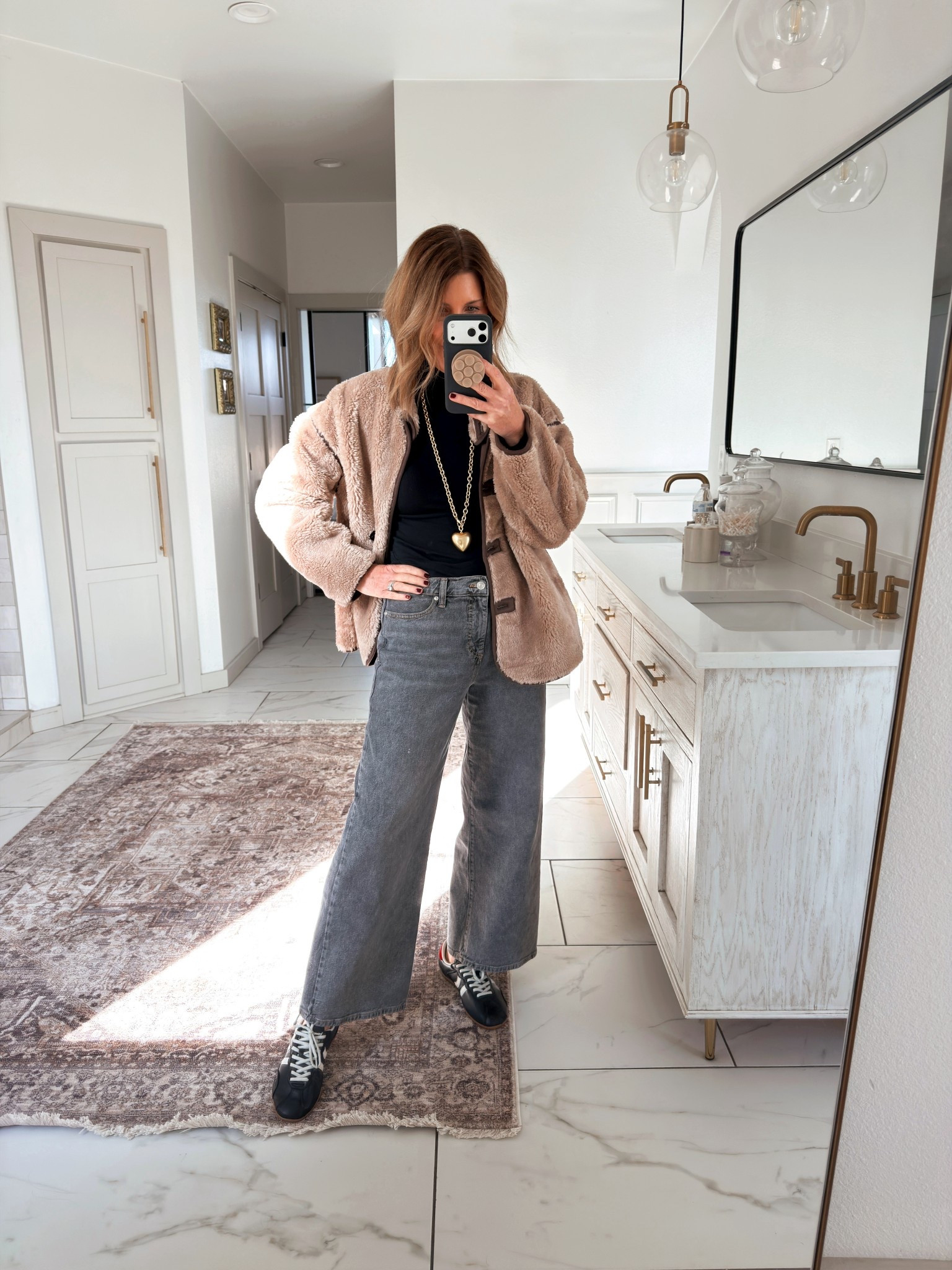 What I wore 
Sized down in jeans 
Size 6 turtleneck 
Small jacket


#LTKGiftGuide #LTKHoliday #LTKootd