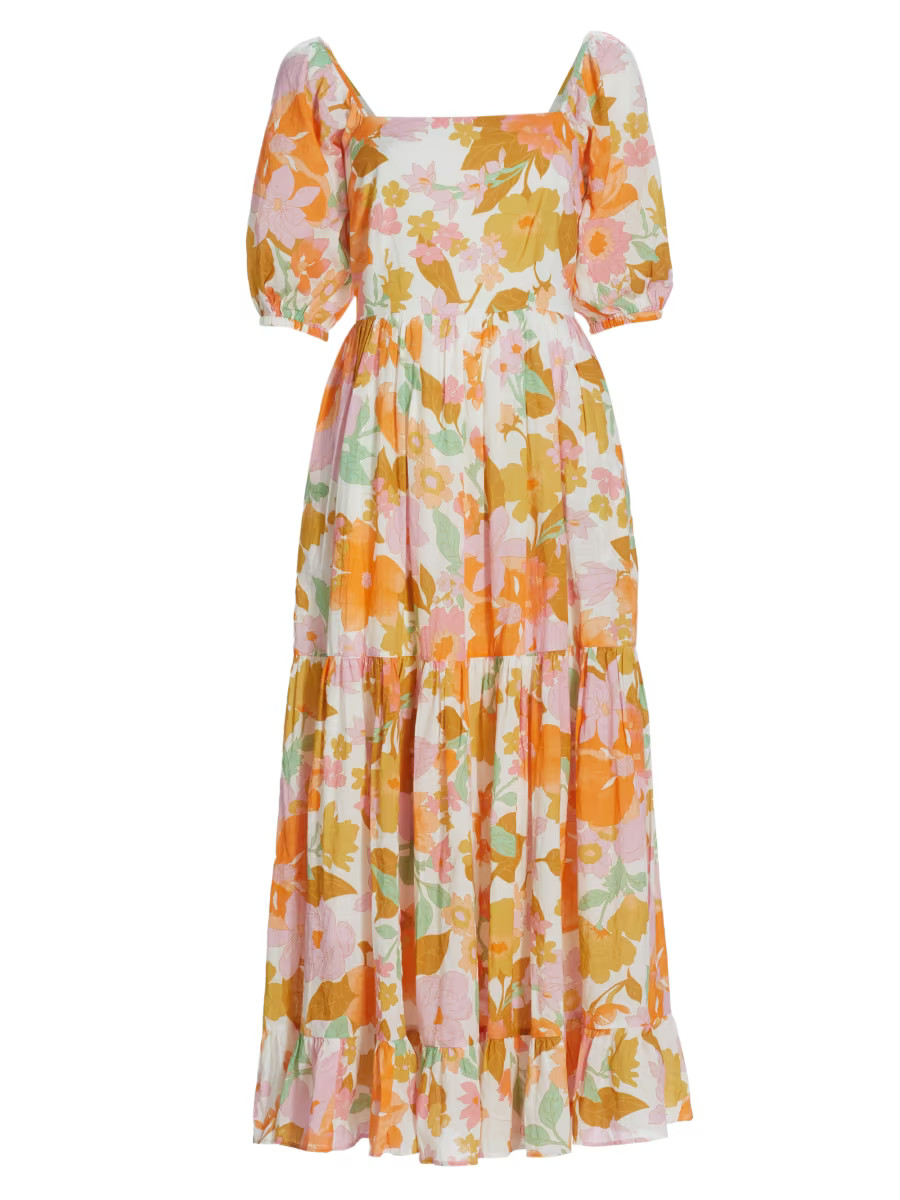 Manon Floral Cotton Maxi Dress | Saks Fifth Avenue