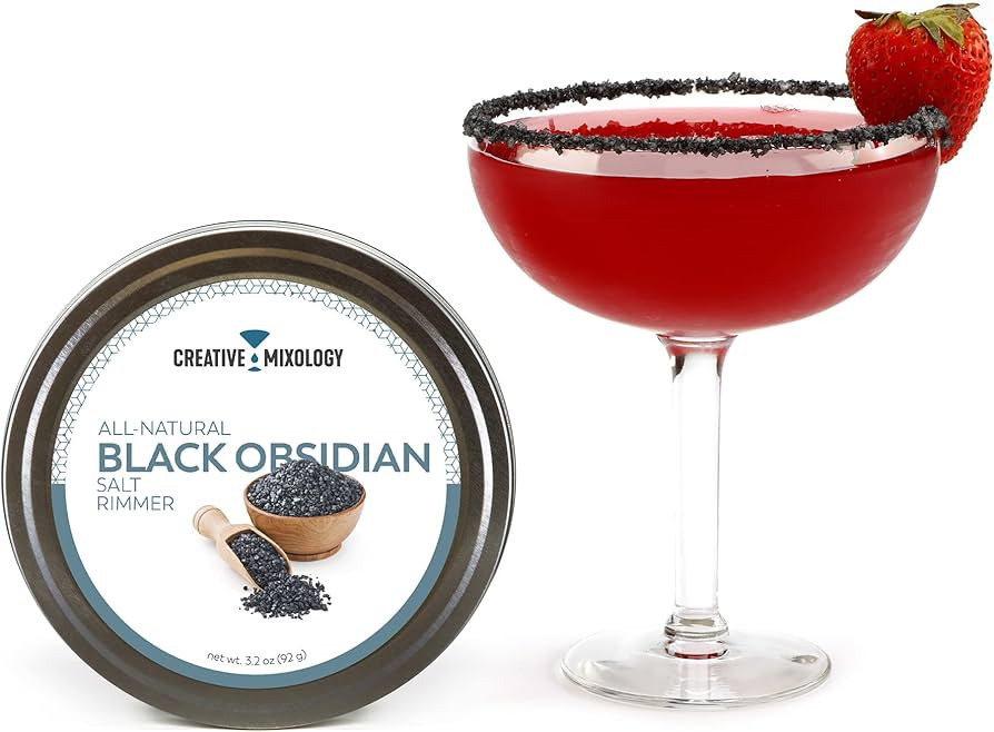 The Spice Lab Black Obsidian Salt - Cocktail Rimmer for Martinis & Margaritas - Black Salt Rimmer... | Amazon (US)