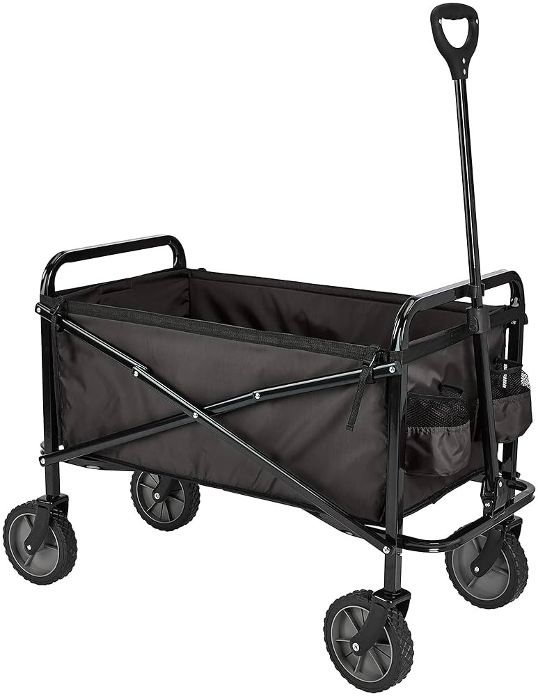 Amazon Basics Collapsible Folding Heavy Duty Utility Wagon for Outdoor Sports, 265 pounds Weight ... | Amazon (US)