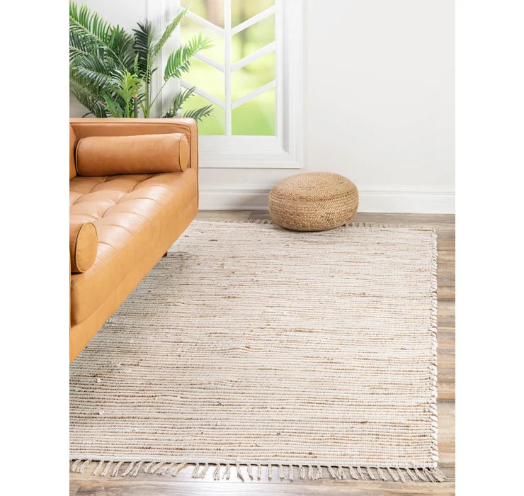 10' x 14' 1  Hand Woven Chindi Jute Rug | Rugs.com