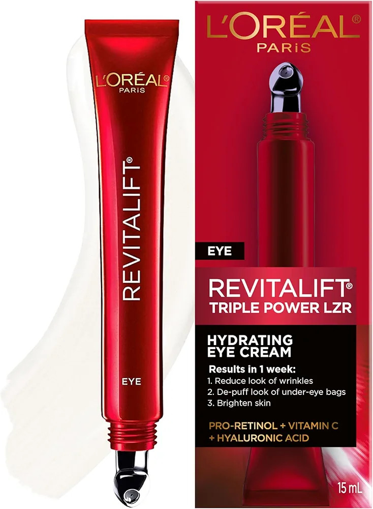 L’Oréal Paris Eye Cream, with Hyaluronic Acid, Vitamin C, Pro Retinol to Reduce Look of Wrinkl... | Amazon (CA)