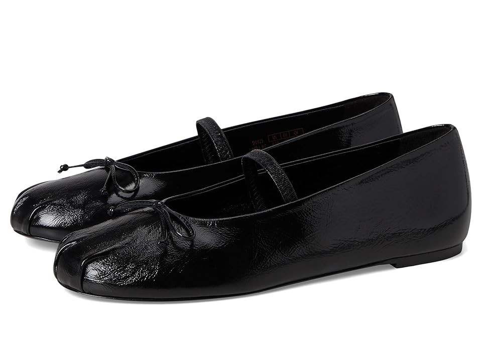Stuart Weitzman Prima Bow Ballet Mary Jane Women's Dress Flat Shoes Black : 8.5 M, Leather | Zappos