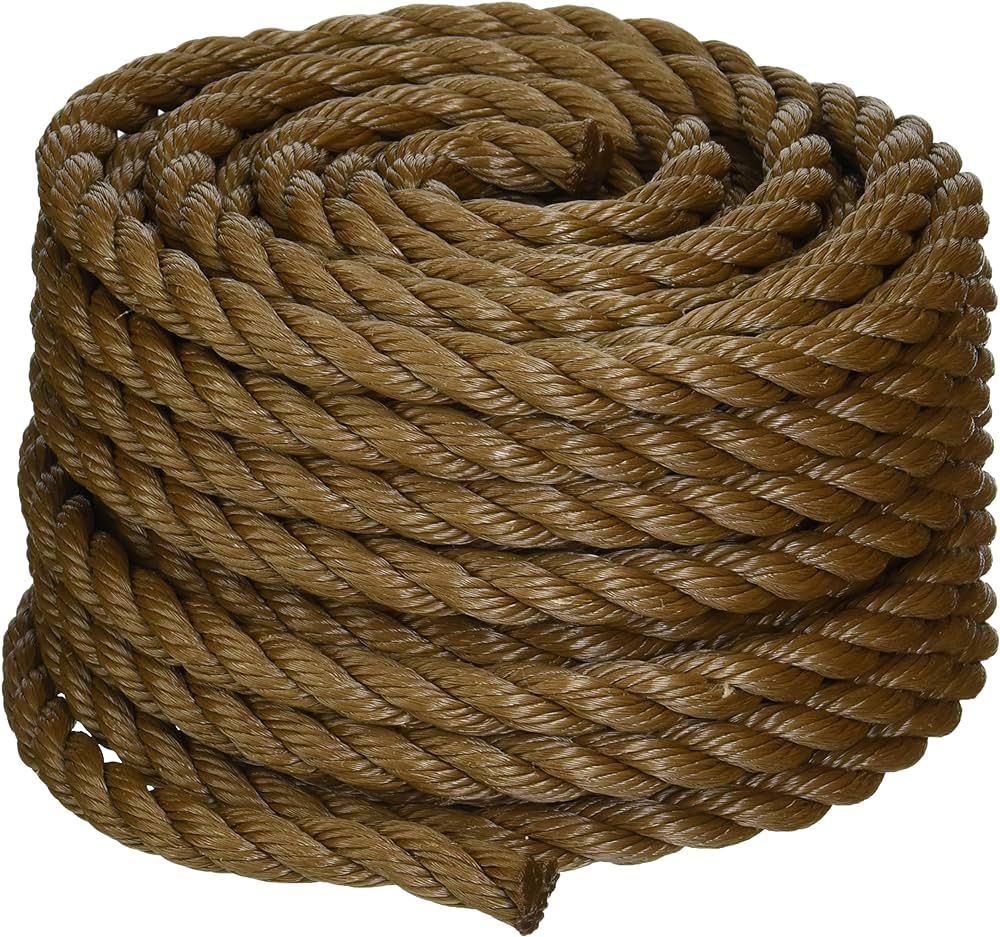 Koch 5011635 Twisted Polypropylene Rope, 1/2 by 50 Feet, Brown | Amazon (US)