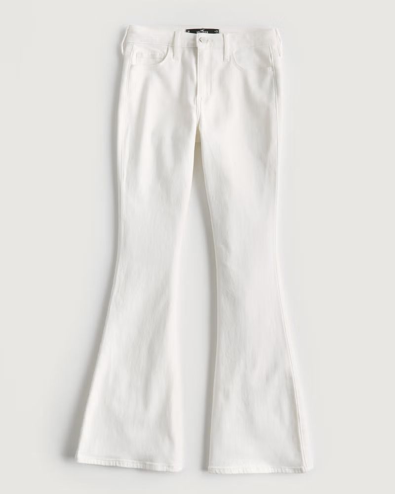 High-Rise White Vintage Flare Jeans | Hollister (US)