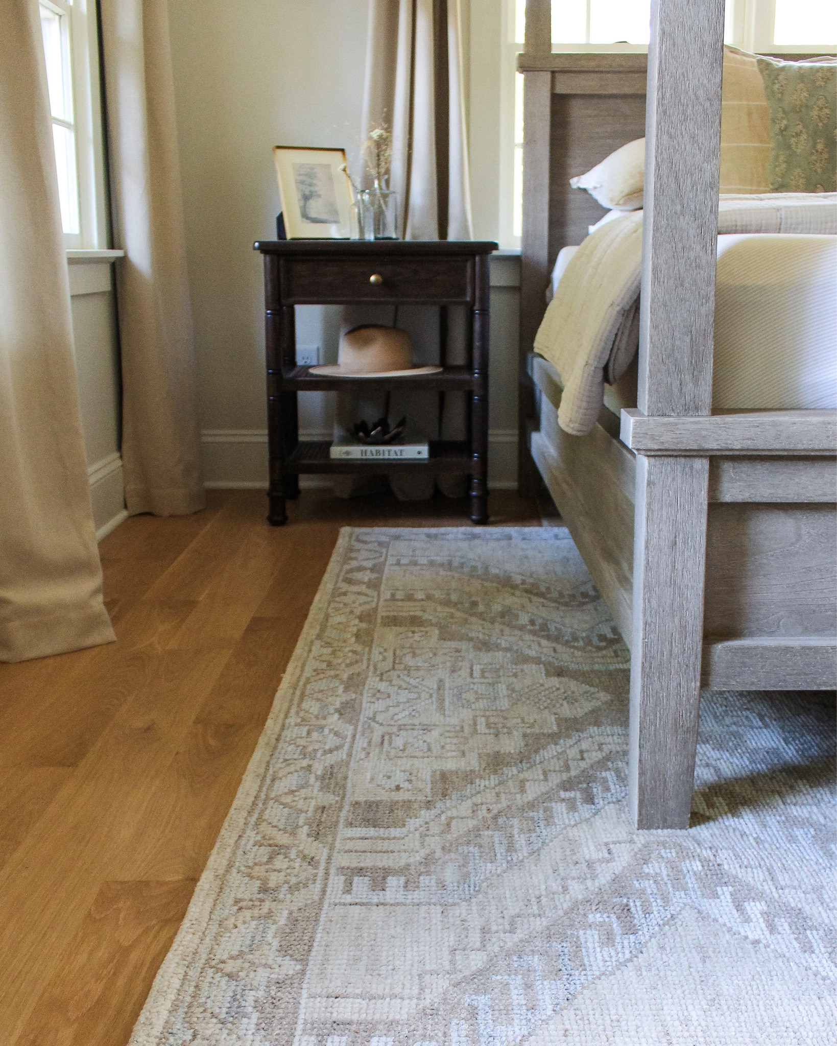 This nightstand is exactly the contrast this space needed, and I can’t wait to share one more swap that has made all the difference this week! ✨ In the meantime, catch up on everything I shared this week over on stories 🤍 Shop everything here from my bio or my ltk 
•
•
•
woven rug, four poster bed, nightstand decor, neutral bedroom, coastal cottage, home decor, home style, bedroom inspiration, pottery barn style 


#LTKstyletip #LTKhome #LTKsalealert