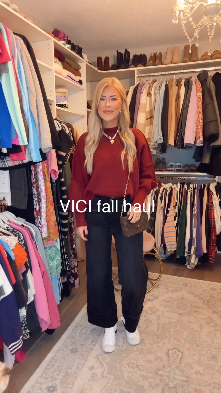 VICI fall haul 🍁🍂
Affordable fashion // Fall ootd // Black wide leg cuff jeans // Nike high tops // DhGate designer inspired bag // Oversize puffer vest // Fall wedding guest dress 

VICI discount code from now til the end of the year is CAITLINN35 for 35% off! 

#LTKFindsUnder100 #LTKSeasonal #LTKWedding