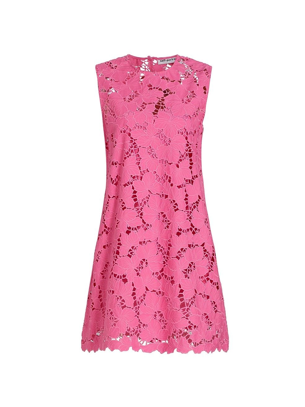 Scalloped Hem Lace Shift Dress | Saks Fifth Avenue