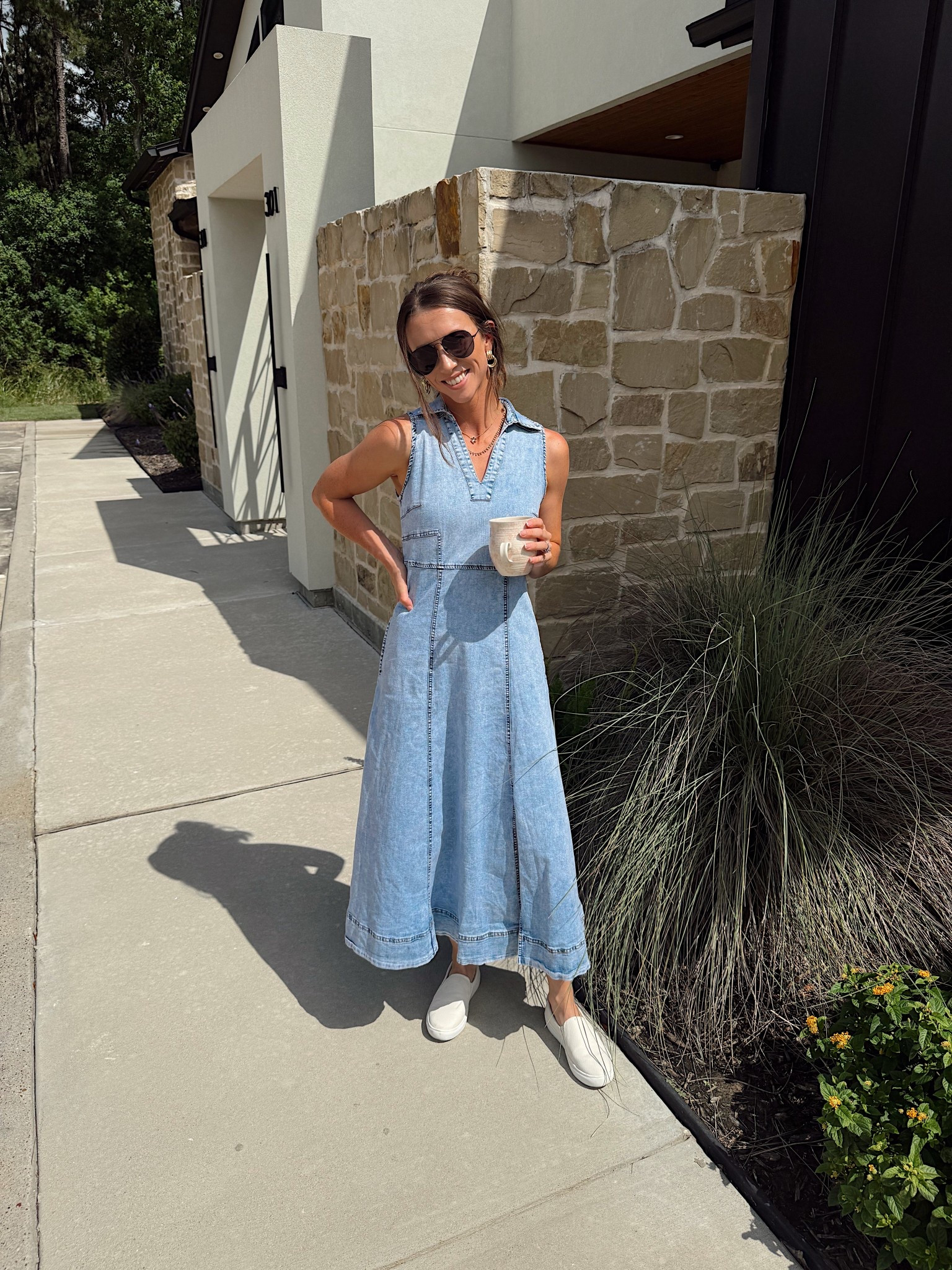 LOVE this denim dress! Runs a little big, recommend sizing down! I’m wearing an XS! You can use my code ASHLEYNICOLE15 for 15% off! ✨🤍

#LTKSummerEdit #LTKStyleTip #LTKFindsUnder100