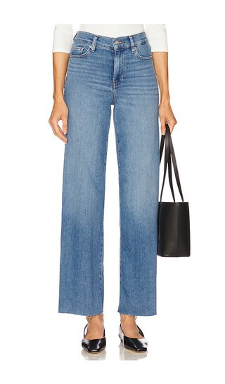 FRAME Le Slim Palazzo Jeans in Blue. - size 25 | Revolve Clothing (Global)