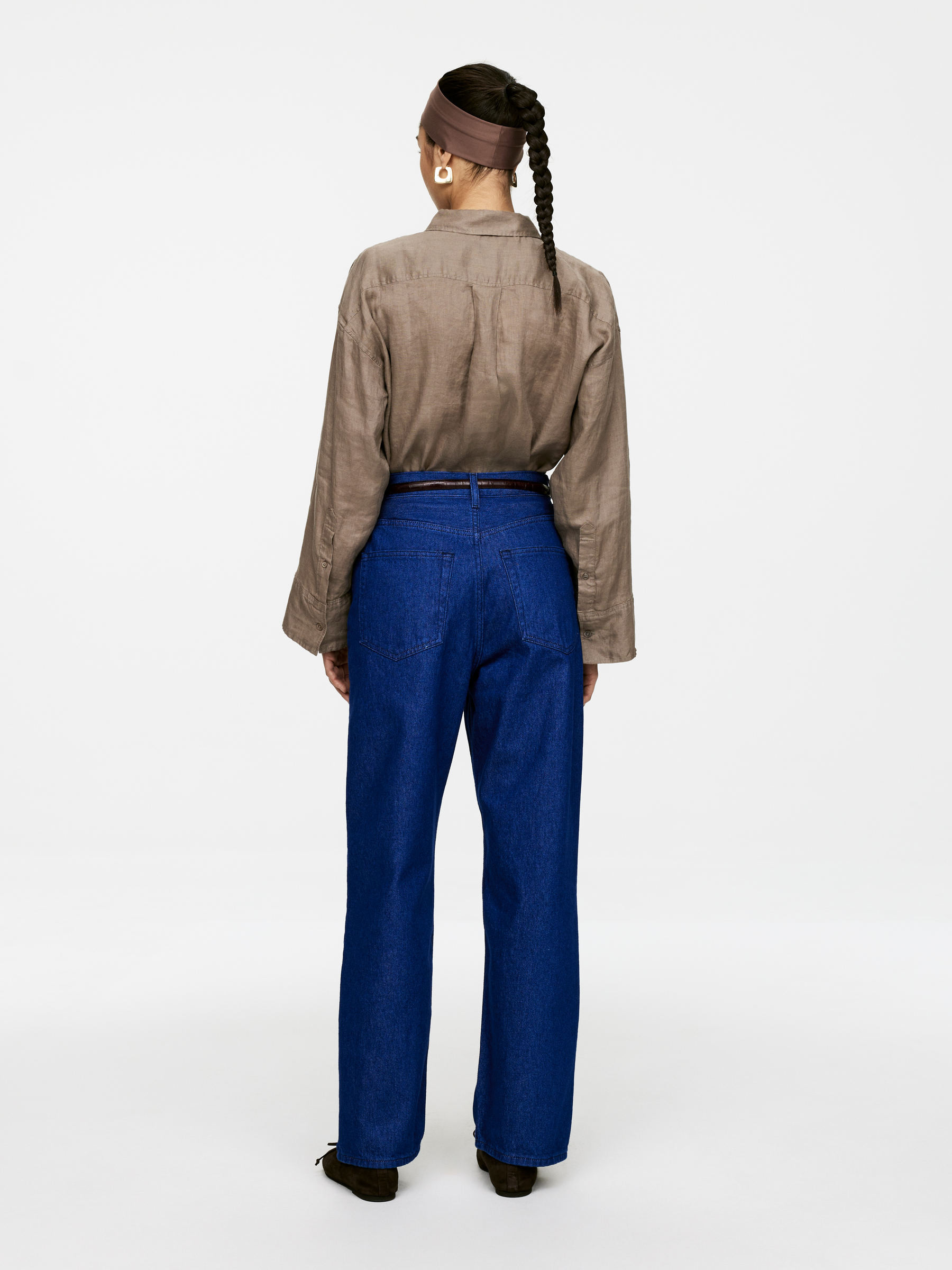 Loose Linen Shirt – Mole – Women – ARKET GB | Arket UK