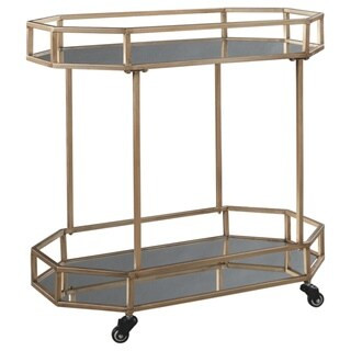 Daymont Gold Finish Bar Cart | Bed Bath & Beyond