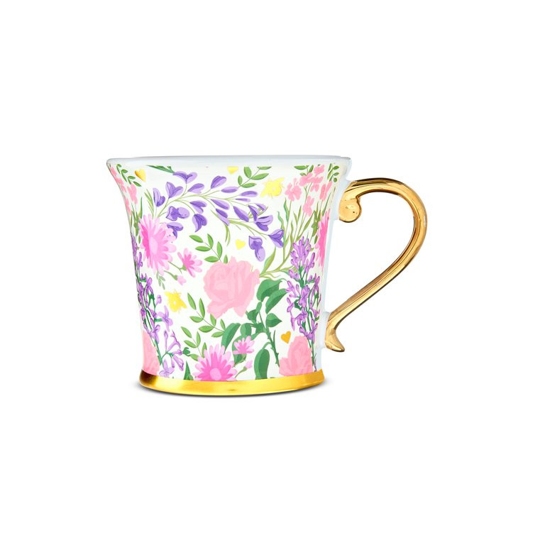 Bridgerton Ceramic Mug Purple, Pink, Yellow Floral by Ruz | Walmart (US)