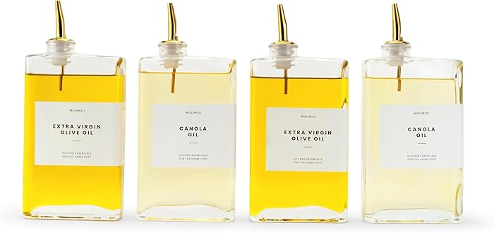 Molimoli Olive Oil Dispenser Bottle for Kitchen, Automatic Pourer, Glass Dispenser for Kitchen, O... | Amazon (US)