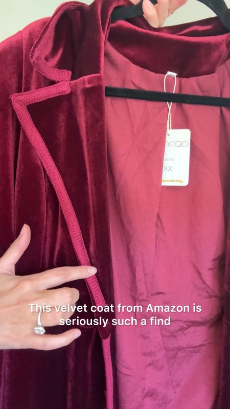 Gorgeous outerwear Amazon fashion find! Perfect for your holiday outfits, New Year’s Eve outfit, holiday party outfit or that winter wedding. And it’s an affordable Amazon find! 

#LTKSeasonal #LTKover40 #LTKHoliday