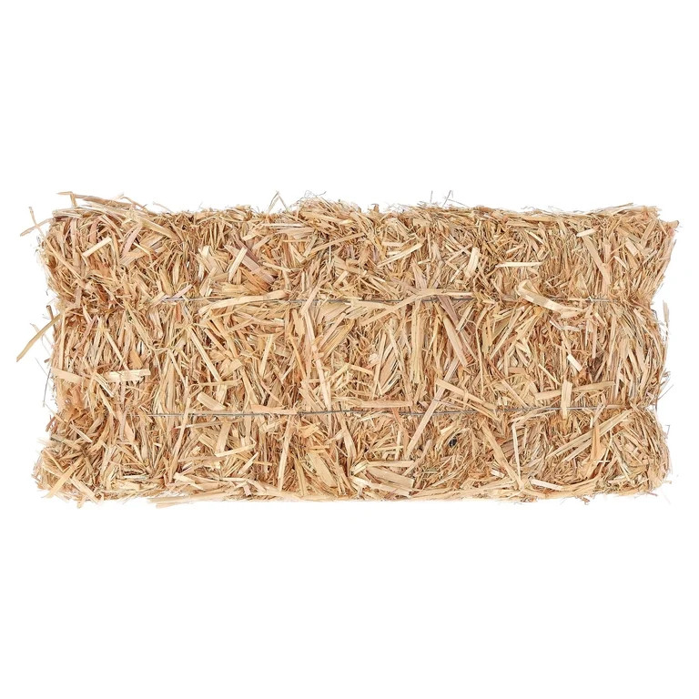 Straw Bale Decoration, Natural, 6" x 5" x 13", Fall by Way To Celebrate | Walmart (US)