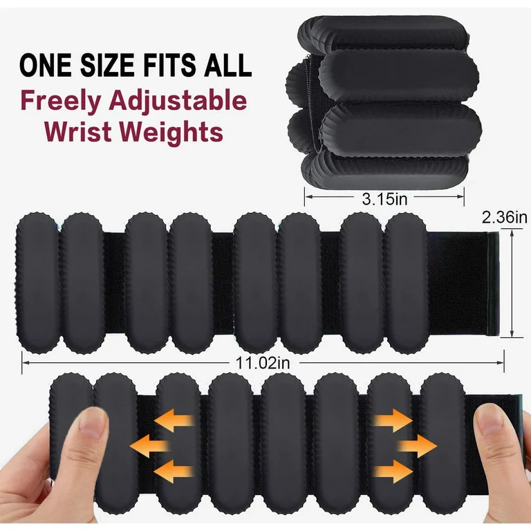 Pilates Wrist & Ankle Weights for Women, Wearable Strong Arm & Leg Weights Set of 2(1Lbs Each), A... | Walmart (US)