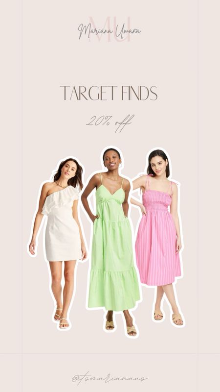 Dresses with 20% off at Target! All lightweight, on-trend, and perfect for summer! ✨💐

#LTKstyletip #LTKspring #LTKsummer