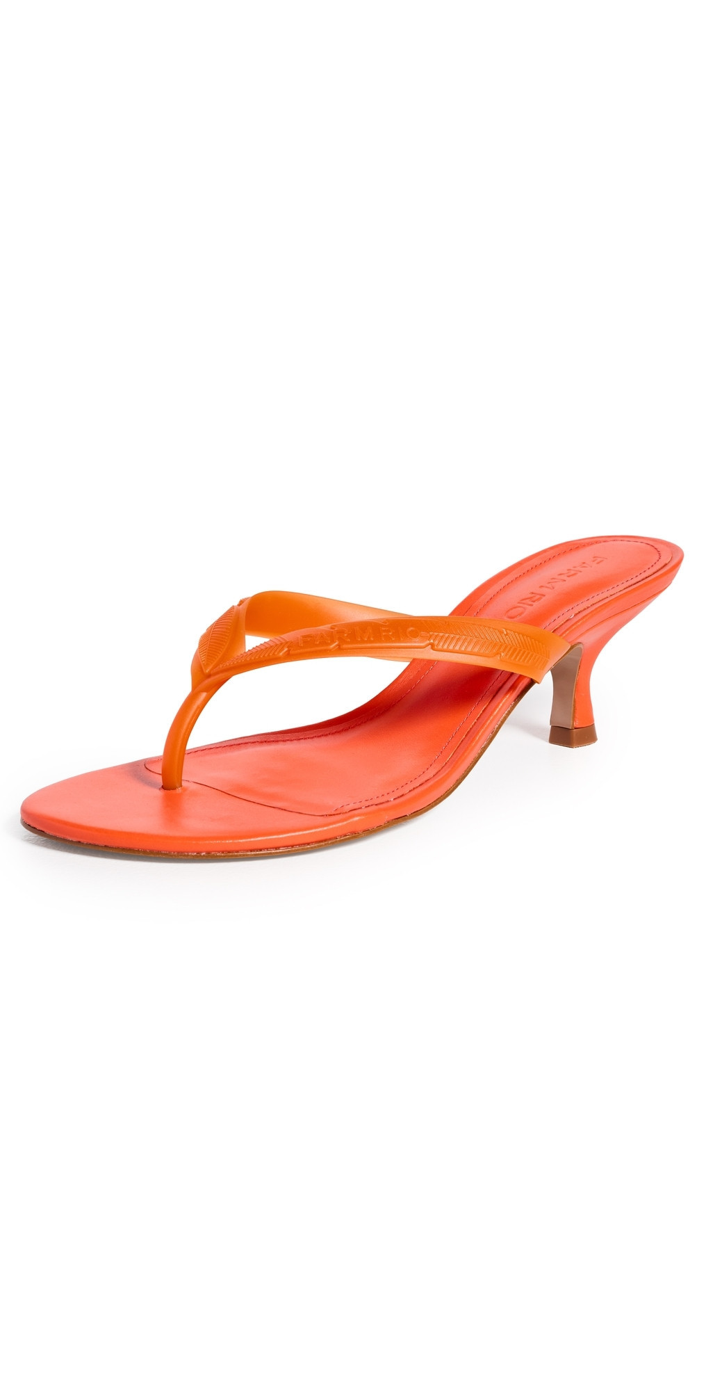 FARM Rio Rob Heel Sandals Flame Orange 5 | Shopbop