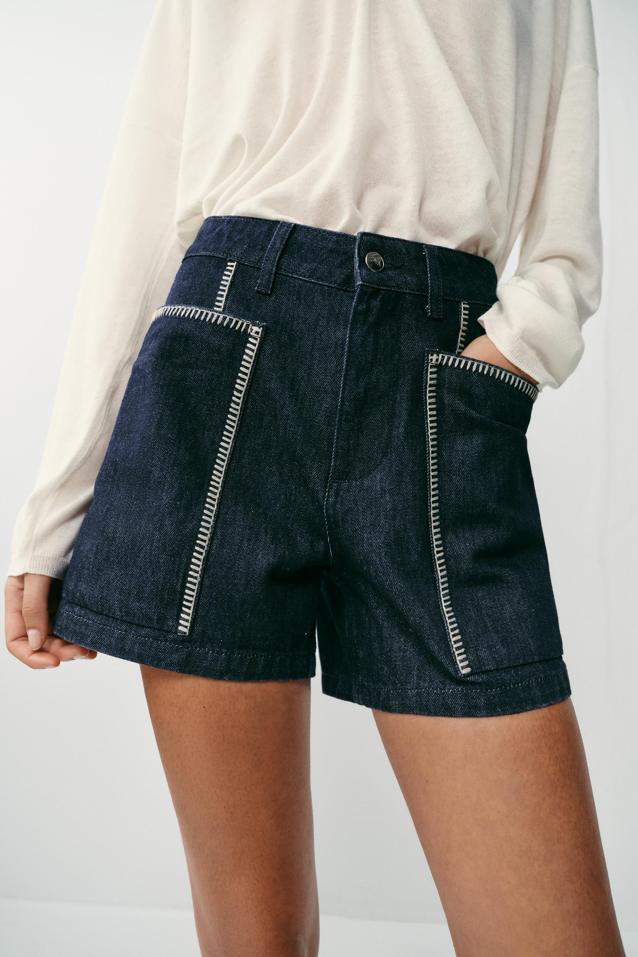 Z1975 EMBROIDERED SHORTS | Zara US