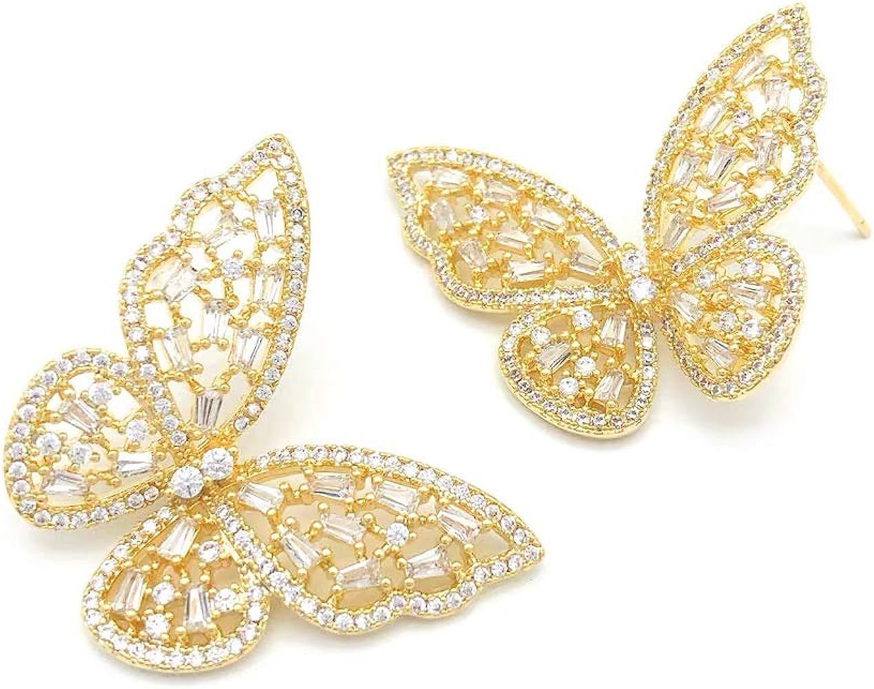 Butterfly Gold Earrings  | Amazon (US)