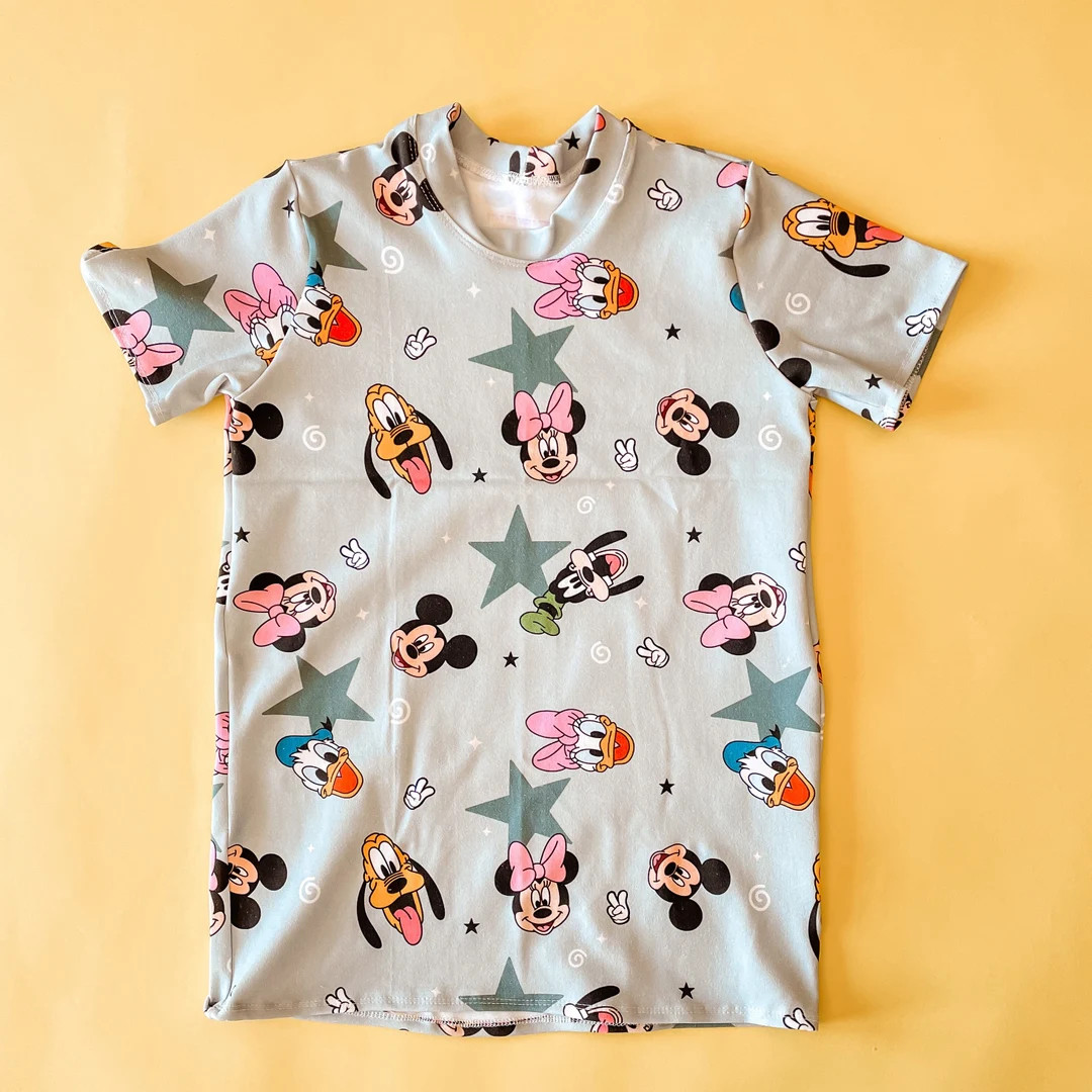 Blue Retro Mickey Basic Tee , Disney tee, Toddler Disney Tee, Disney Shirt,Fab 5, Boys Mickey Tee... | Etsy (US)