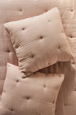 Elysian Cross-Dyed Gauze Shams, Set of 2 | Anthropologie (US)