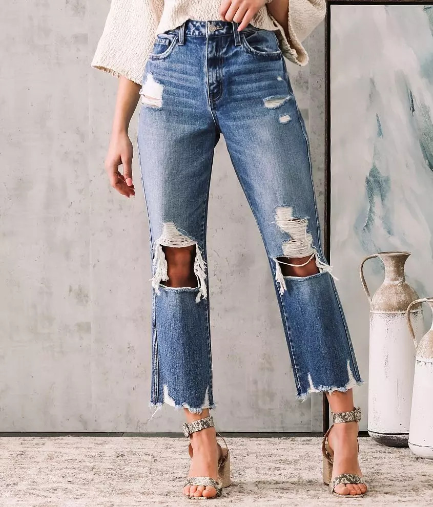 Ultra High Rise Straight Jean | Buckle