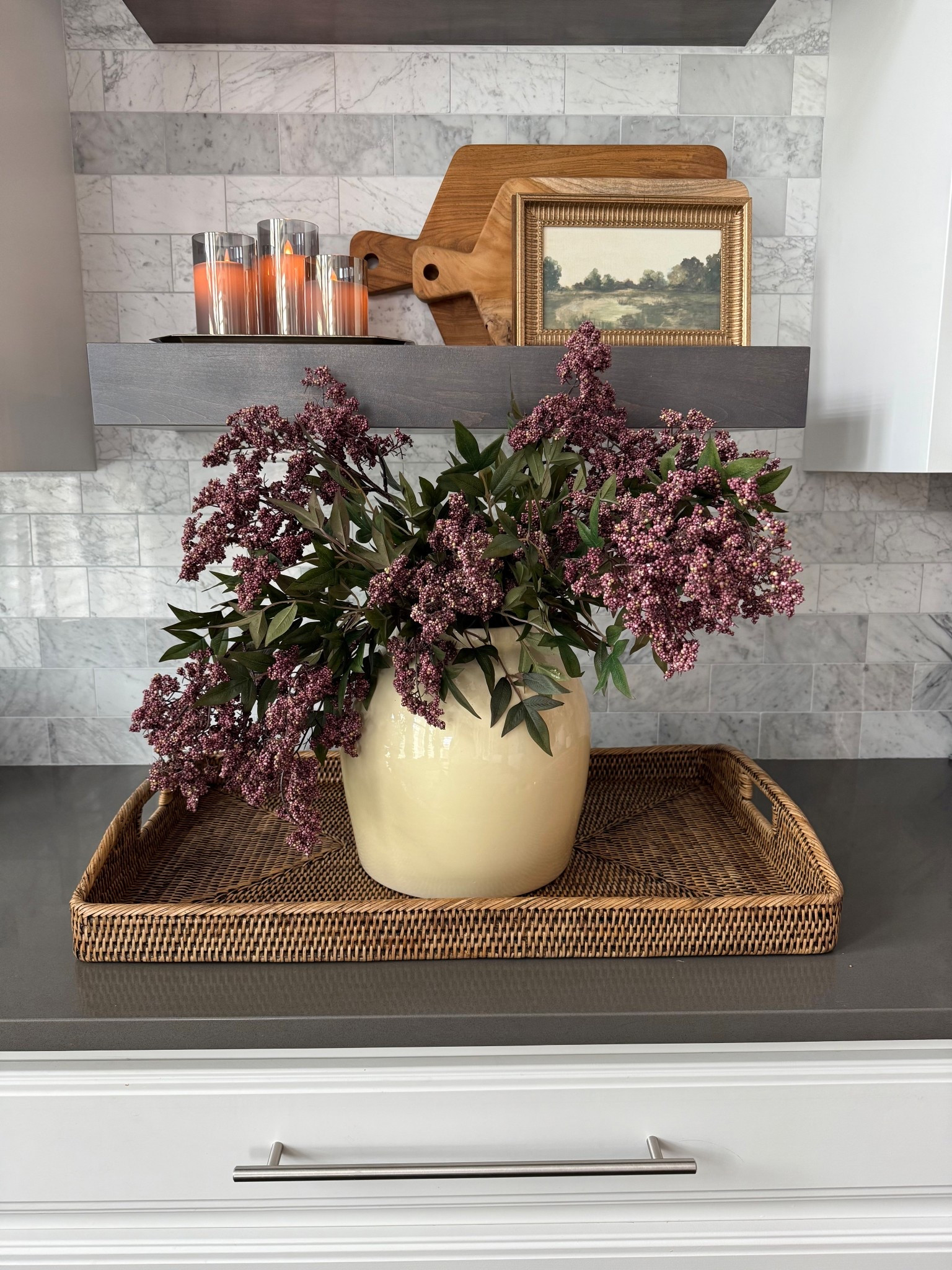 The plum stems at Afloral are currently 20% off this code GREENS20!! I’m going to order another one to fill out this arrangement more! Fall decor, fall vibes, plum stems, berry stems, faux flowers 

#LTKHome #LTKSaleAlert #LTKSeasonal