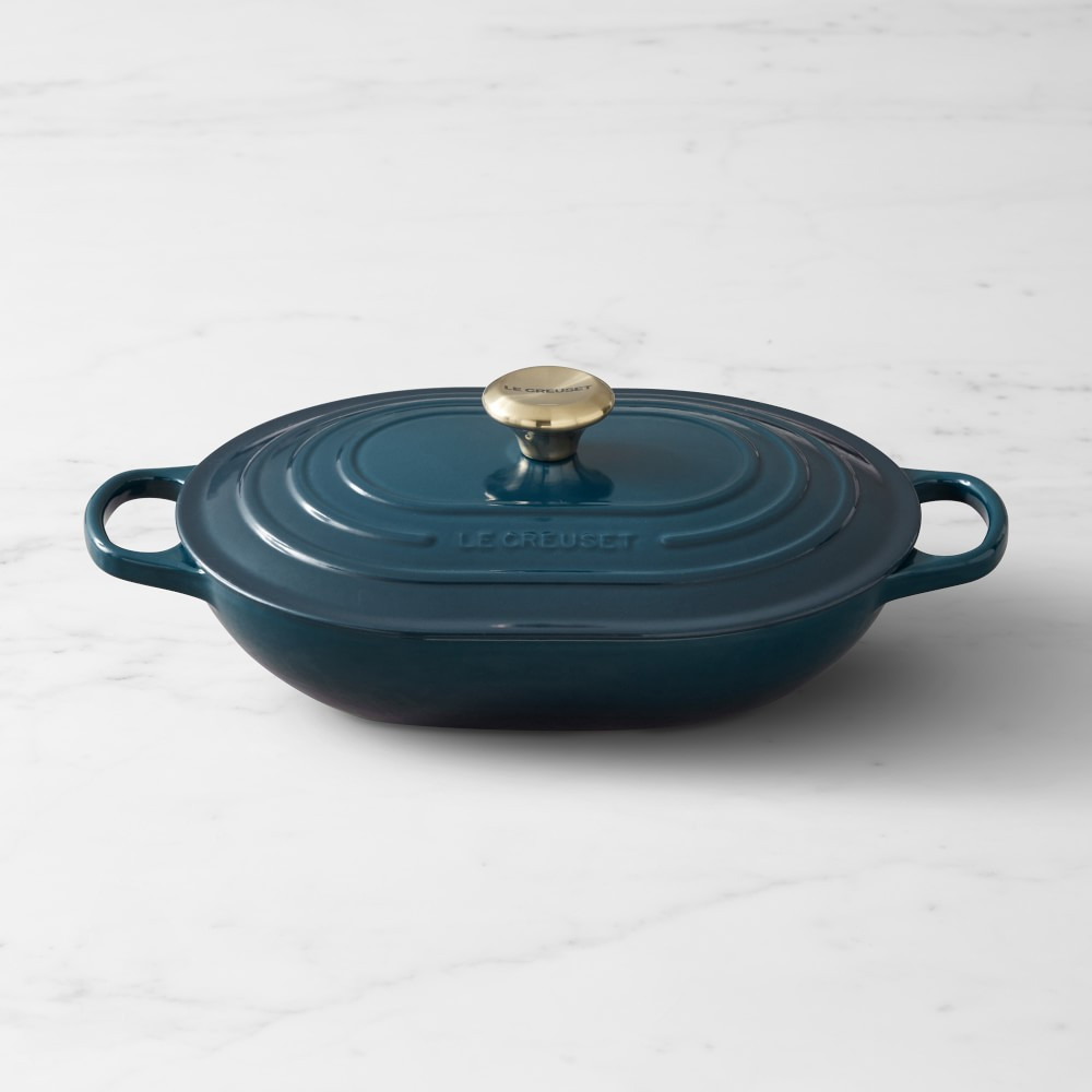 Le Creuset Signature Enameled Cast Iron Covered Oval Casserole, 3 3/4-Qt. | Williams-Sonoma