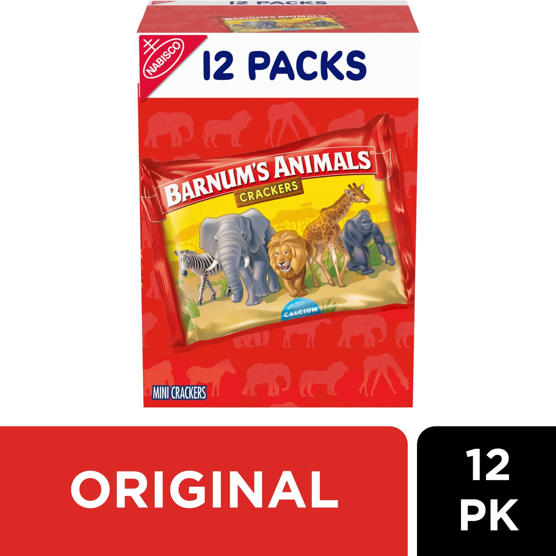 Barnum's Original Animal Crackers, 12 Snack Packs | Walmart (US)