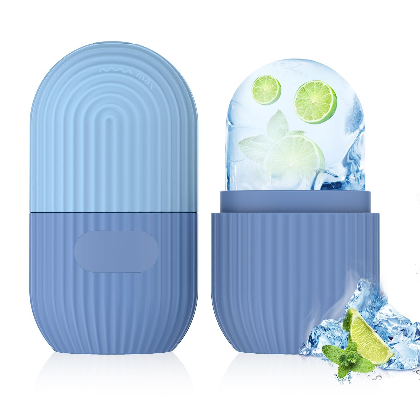 Ice Roller for Face and Eye, Silicone Ice Facial Roller Ice Holder, Face Ice Mold Skin Care, Face... | Amazon (US)