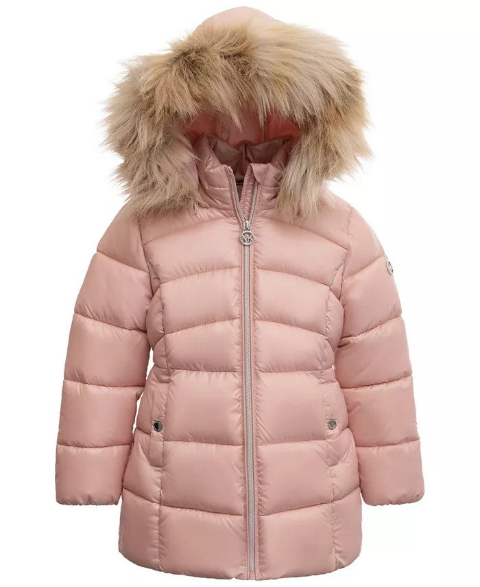 Toddler and Little Girls Heavy Weight Stadium Coat | Macy's