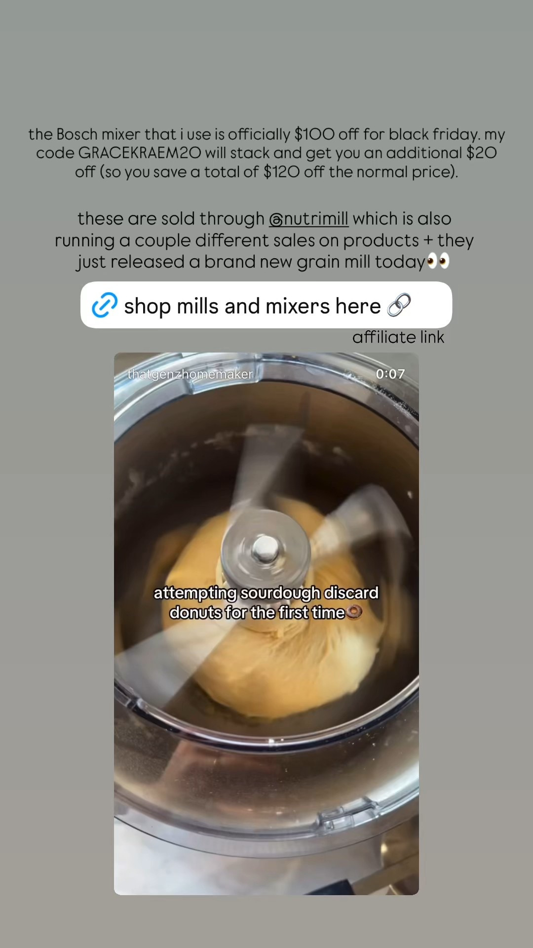 Bosch Mixers are $100 off through the weekend plus my code GRACEKRAEM20 will save you an additional $20 



#LTKHoliday #LTKCyberWeek #LTKSaleAlert