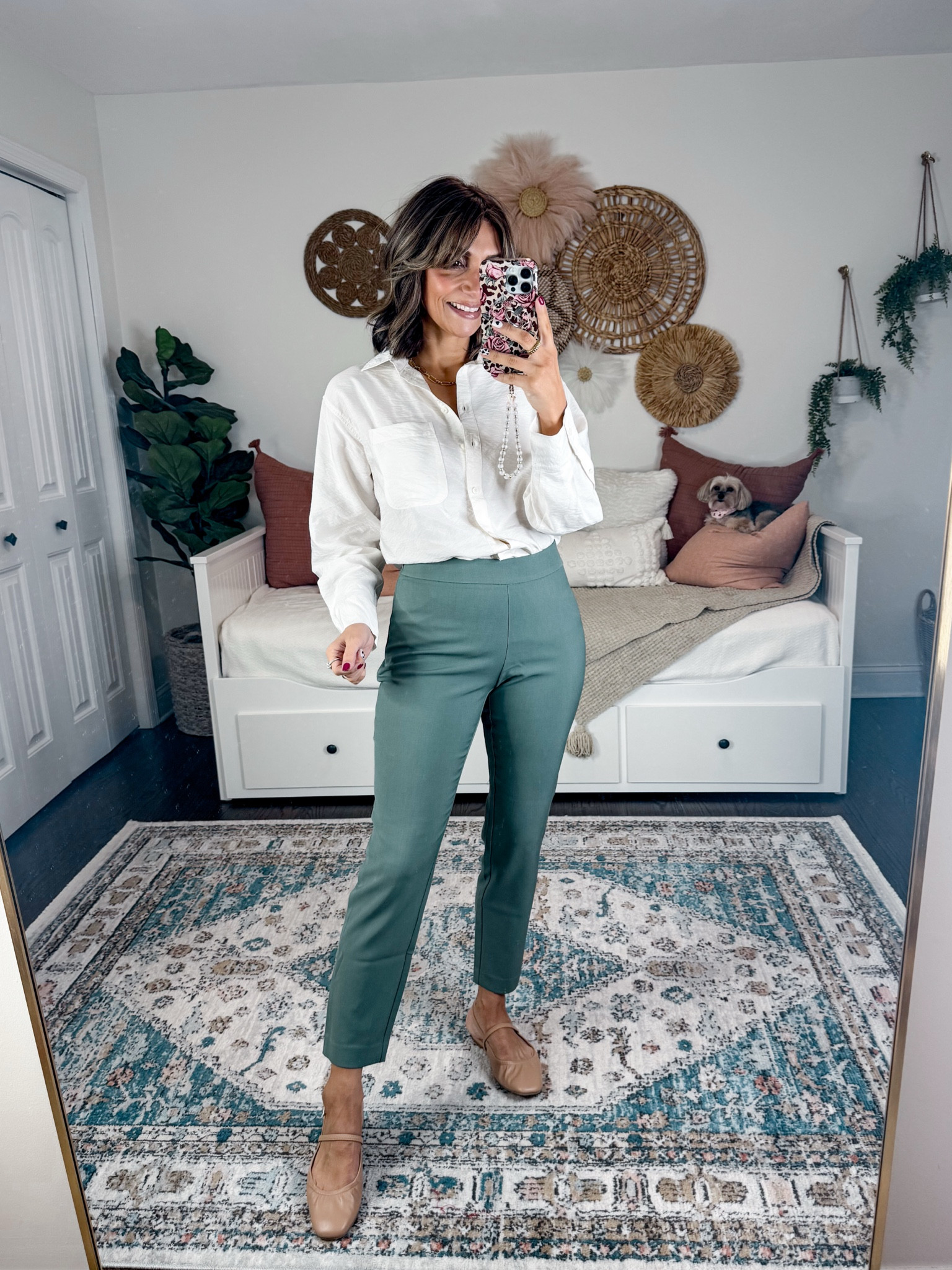 Target ankle pants on sale 
Wearing size  4 regular length 
Come in petite and tall 

#LTKWorkwear #LTKOver40 #LTKSaleAlert