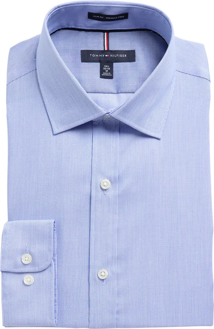 Non-Iron Slim Fit Stripe Dress Shirt | Nordstrom Rack