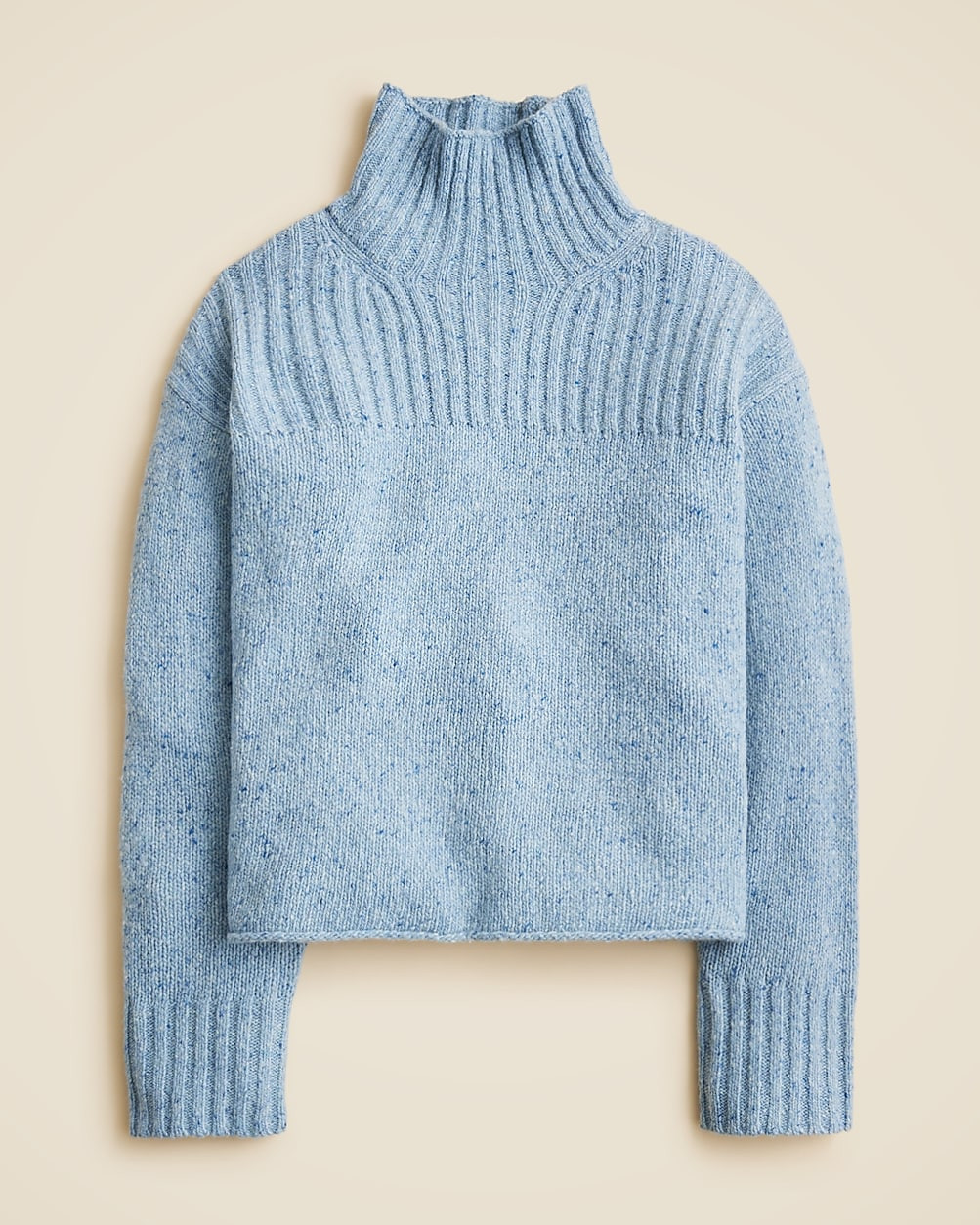 Ribbed turtleneck sweater in donegal wool blend | J. Crew US
