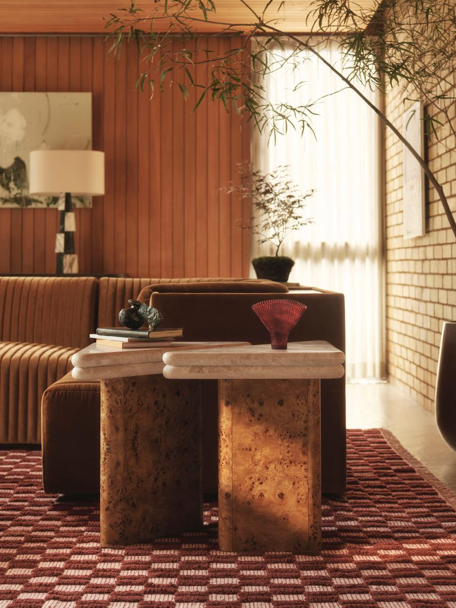 Gia Side Table Set, Roya Diana Marble - Soho Home | Soho Home Ltd