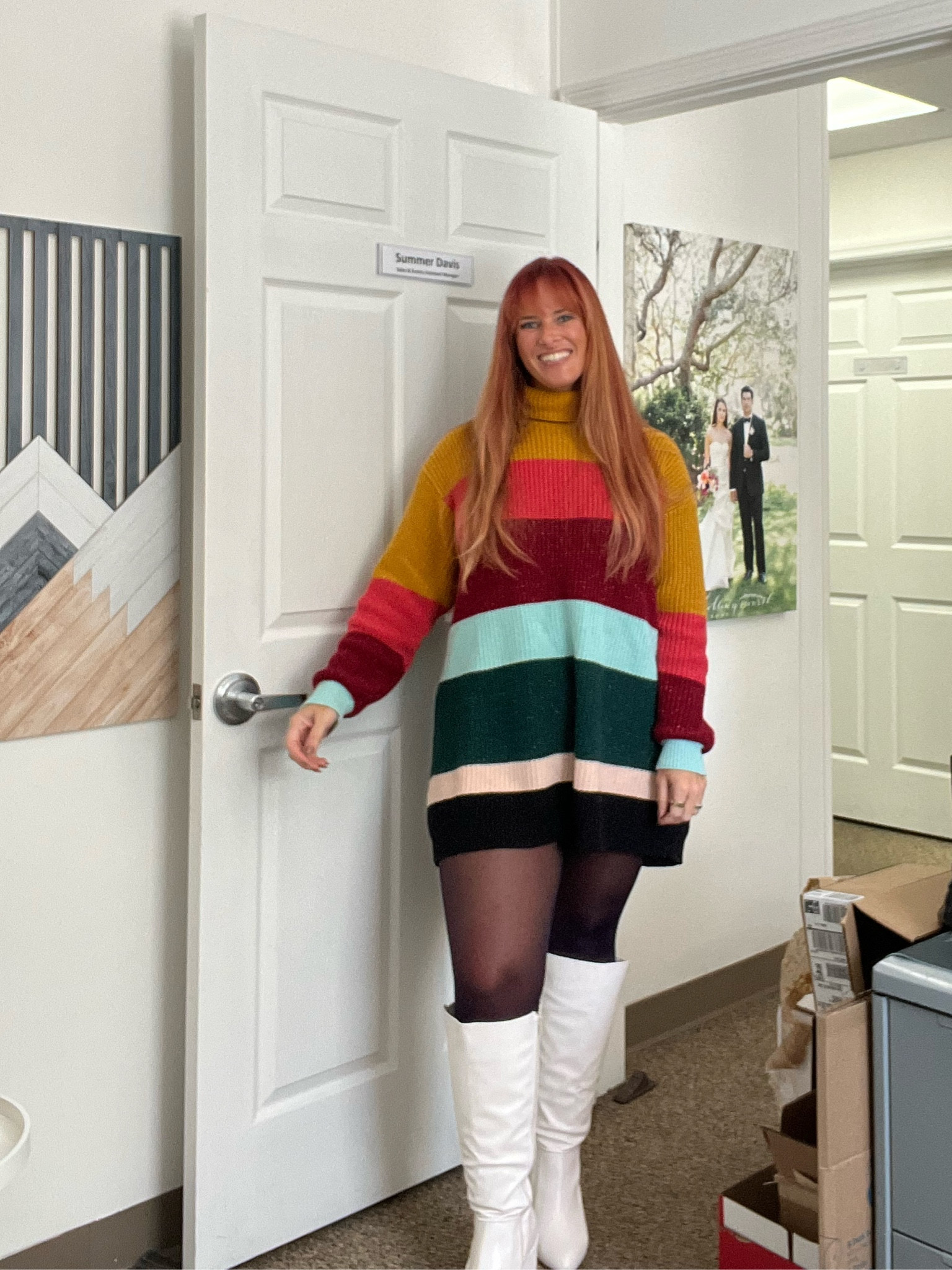 It got down to the 40s in north Florida this week which means I got to drag out the Farm Rio x Anthropologie sweater mini dress & my new wide calf boots from the Journee Collection. This fit is certified fire by Gen Z!

#LTKover40 #LTKHoliday #LTKSeasonal