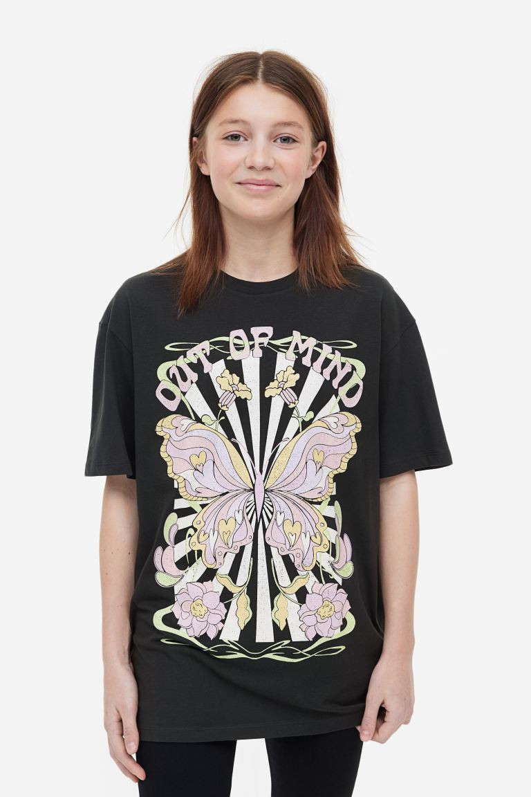 Oversized Cotton T-shirt | H&M (US + CA)