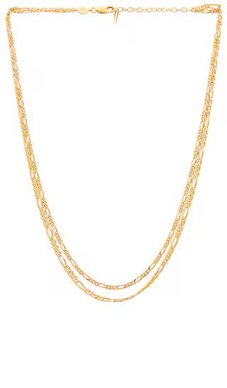 Gold Filia Double Chain Necklace in Gold | Revolve Clothing (Global)