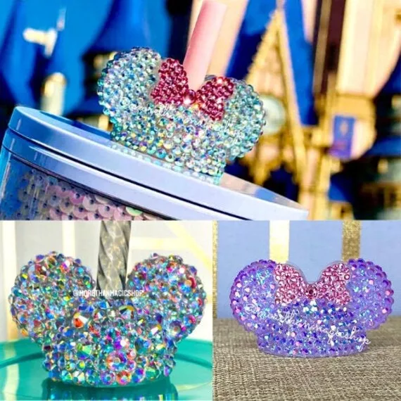 Bling Mickey Straw Topper 